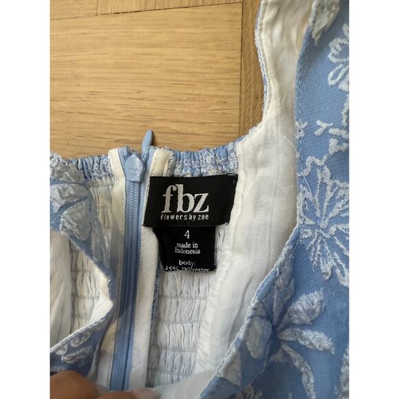 Flowers By Zoe 4T Flower Embossed Corset Dress - Picture 8 of 10